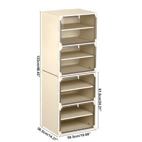 Space-saving Stackable Shoe Racks (Option: EightLayersInARow Without cove)